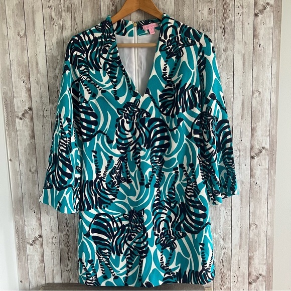Lilly Pulitzer Dresses & Skirts - Lilly Pulitzer Devina I’m Game Zebra Print Dress 4